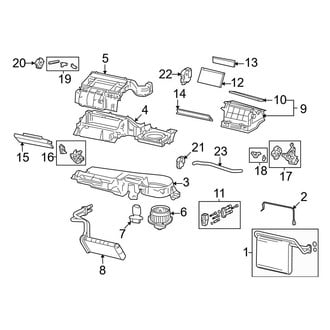 Toyota OE - Air Conditioner & Heater - Evaporator & Heater Components
