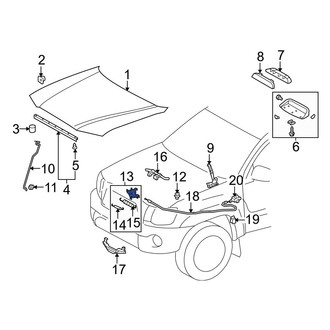Toyota OE - Front Hood Latch