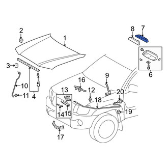Toyota OE - Front Hood Scoop