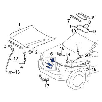 Toyota OE - Front Hood Latch