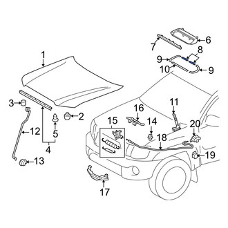 Toyota OE - Hood Scoop Seal