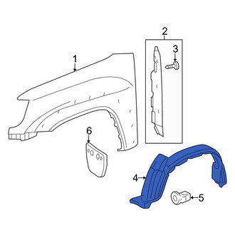 Toyota OE - Front Left Fender Splash Shield