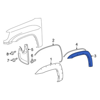 Toyota OE - Rear Left Fender Flare
