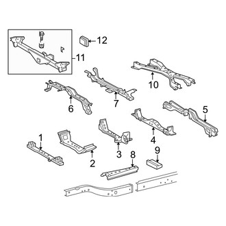 Toyota OE - Frame - Crossmembers & Components (Long Wheelbase)