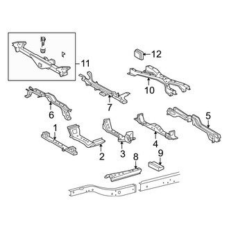 Toyota OE - Frame - Crossmembers & Components (Extra Long Wheel Base), (73.5" Bed Double Cab)