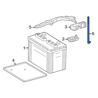 Toyota OE - Battery Hold Down Bolt