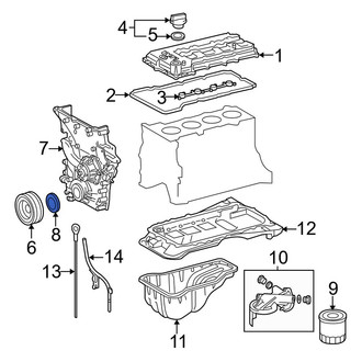Toyota OE - Rear Engine Crankshaft Seal