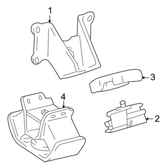 Toyota OE - Engine & Transmission Mounting (2.7L)