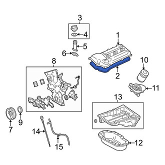 Toyota OE - Left Engine Valve Cover Gasket