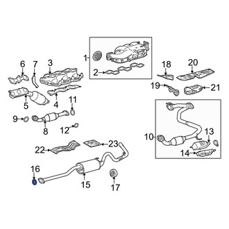Toyota OE - Rear Left Catalytic Converter Gasket