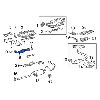 Toyota OE - Right Catalytic Converter