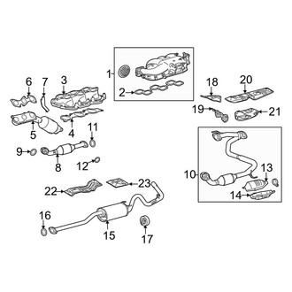 Toyota OE - Exhaust System - Exhaust Components (RWD 4.0L)