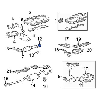 Toyota OE - Rear Right Catalytic Converter Gasket