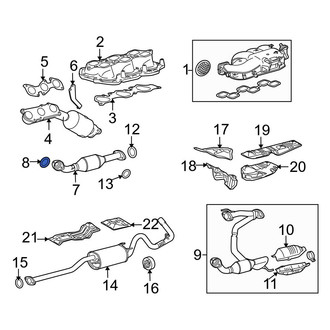 Toyota OE - Rear Right Catalytic Converter Gasket