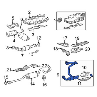 Toyota OE - Left Catalytic Converter