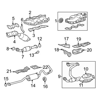 Toyota OE - Exhaust System - Exhaust Components (4WD 4.0L)
