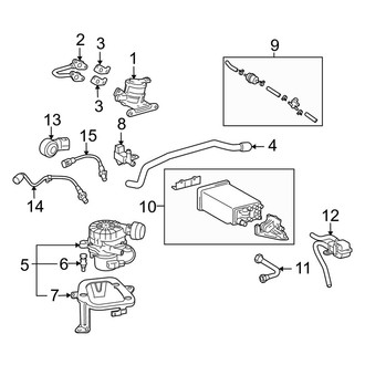 Toyota OE - Emission System - Emission Components (2.7L)