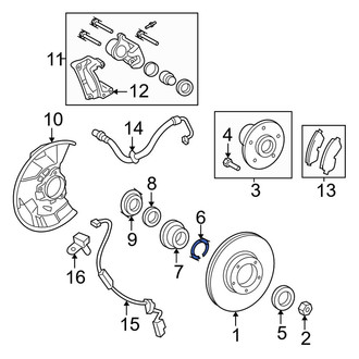 Toyota OE - Wheel Bearing Snap Ring