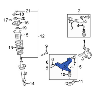 Toyota OE - Front Right Lower Suspension Control Arm