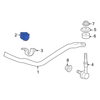 Toyota OE - Front Suspension Stabilizer Bar Bushing