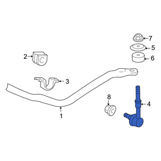 Toyota OE - Front Suspension Stabilizer Bar Link