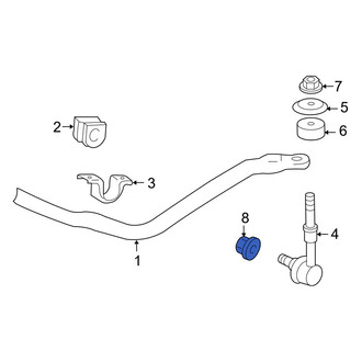 Toyota OE - Rear Suspension Stabilizer Bar Link Nut