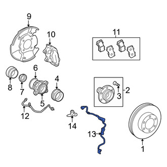 Toyota OE - Front Left ABS Wheel Speed Sensor Wiring Harness