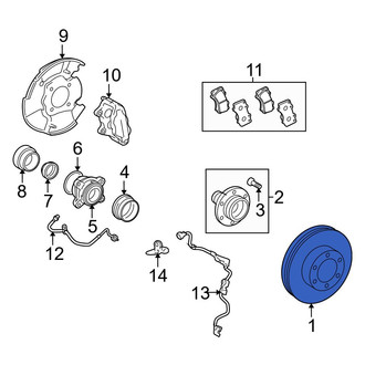 Toyota OE - Front Disc Brake Rotor