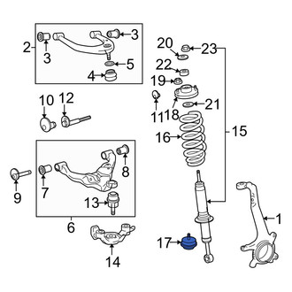 Toyota OE - Front Suspension Control Arm Bumper