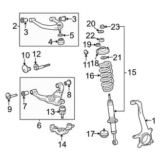 Toyota OE - Front Suspension - Suspension Components (Pre Runner)