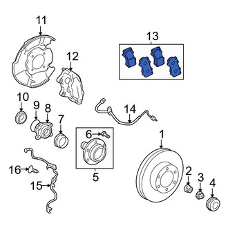 Toyota OE - Front Disc Brake Pad Set
