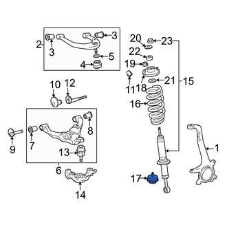Toyota OE - Front Suspension Control Arm Bumper