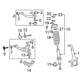 Toyota OE - Front Inner Alignment Camber Adjusting Eccentric