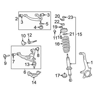Toyota OE - Front Suspension - Suspension Components (4WD)