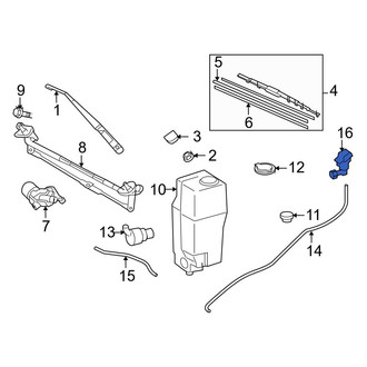 Toyota OE - Front Windshield Washer Nozzle