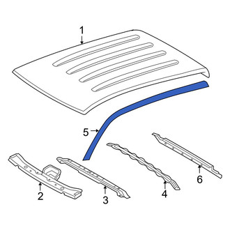 Toyota OE - Left Roof Drip Molding