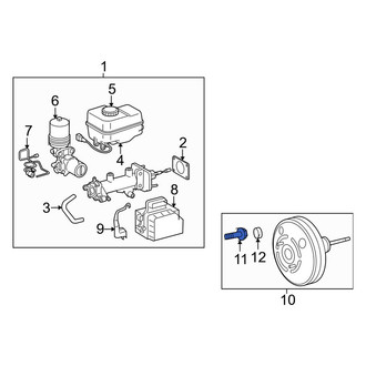 Toyota OE - Power Brake Booster Check Valve