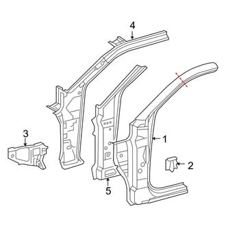 Toyota OE - Cab - Hinge Pillar