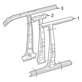 Toyota OE - Cab - Center Pillar (Base / Pre Runner Double Cab)