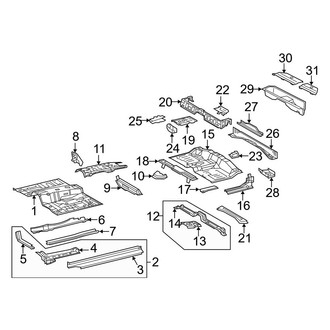 Toyota OE - Cab - Floor (Access Cab)