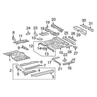 Toyota OE - Cab - Floor (Double Cab)
