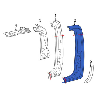 Toyota OE - Right Body B-Pillar