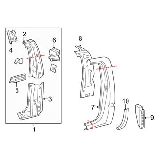 Toyota OE - Cab - Side Panel & Components (Base / Pre Runner Double Cab)