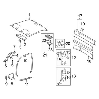 Toyota OE - Cab - Interior Trim (Regular Cab), (Regular Cab)