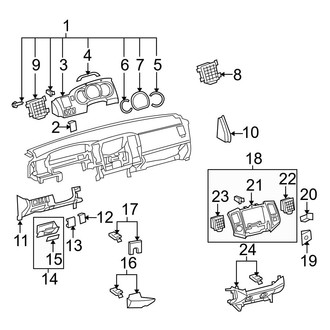 Toyota OE - Instrument Panel Components