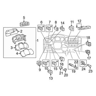 Toyota OE - Instrument Panel - Cluster & Switches