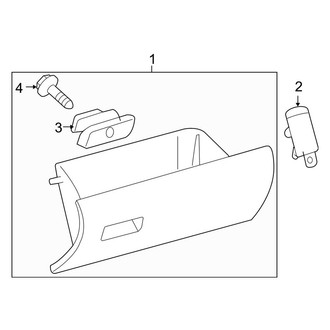 Toyota OE - Instrument Panel - Glove Box