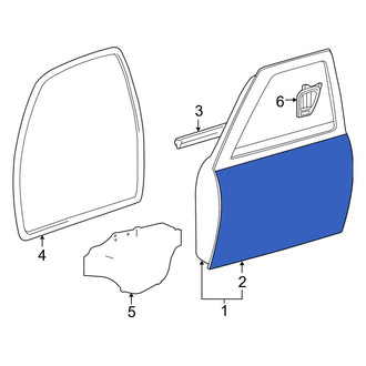 Toyota OE - Front Left Outer Door Outer Panel