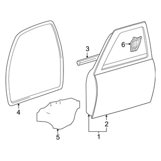 Toyota OE - Front Door - Door & Components