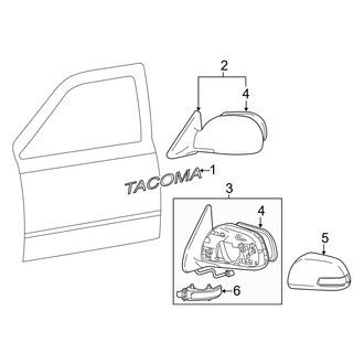 Toyota OE - Front Door - Exterior Trim